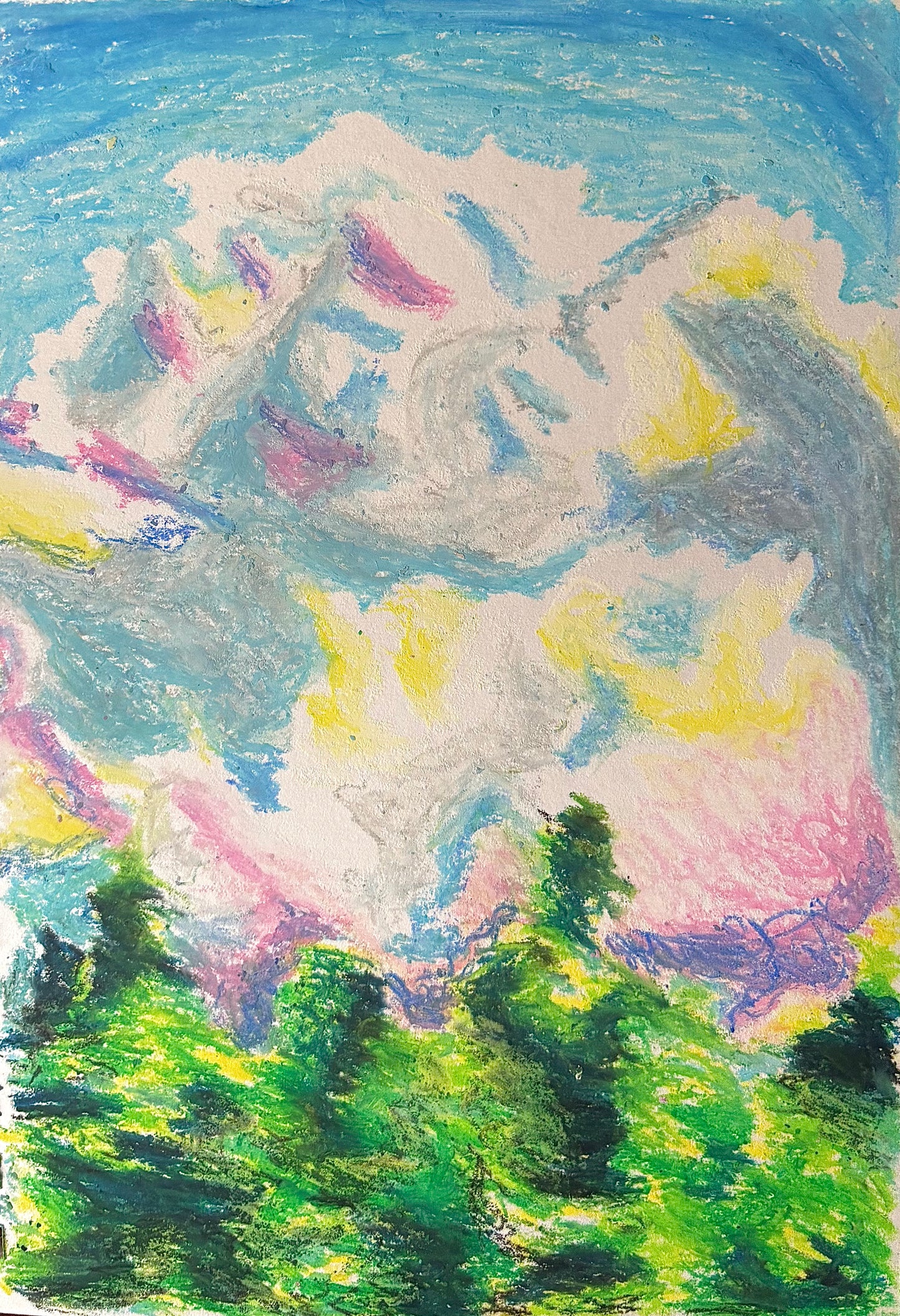 look up at the distant sky