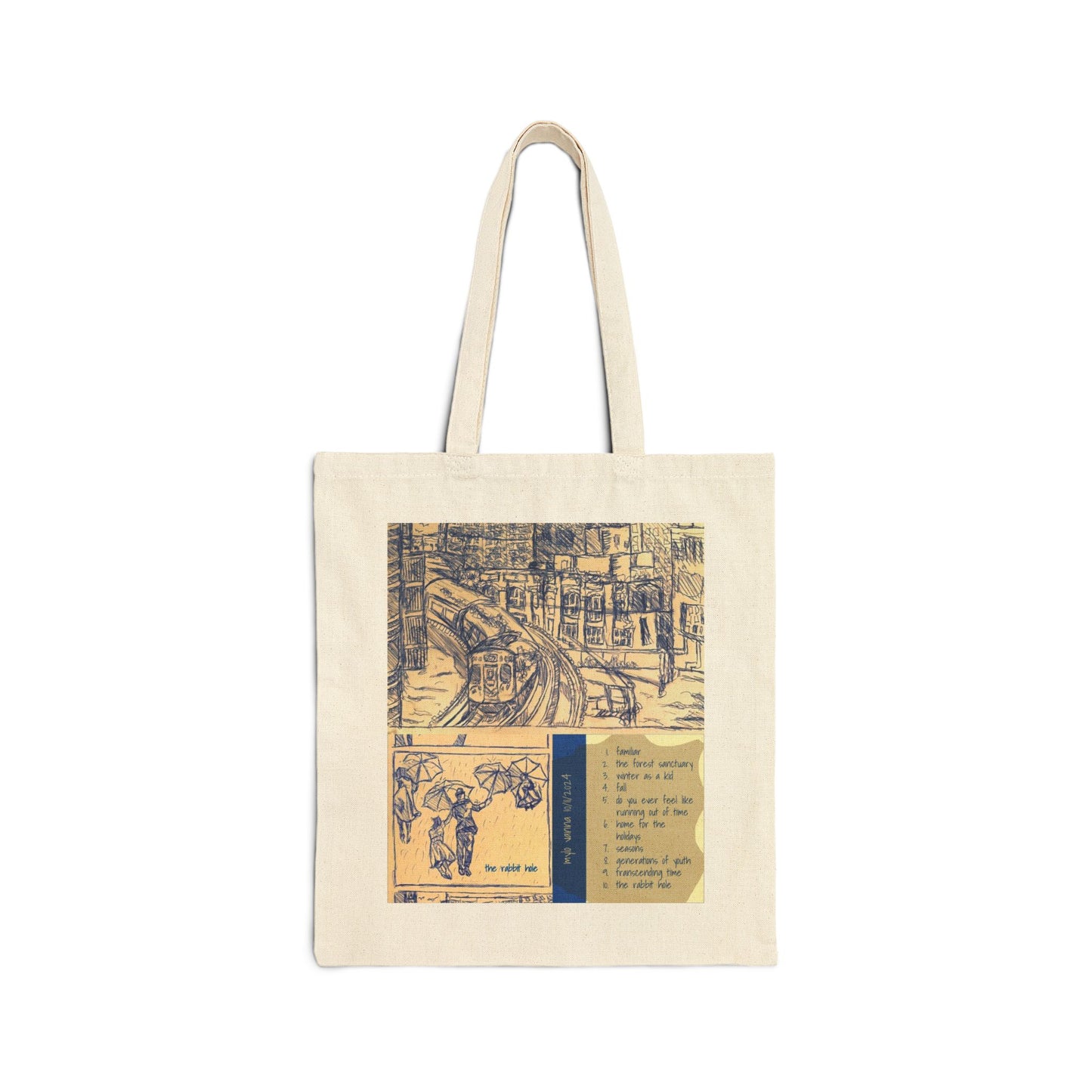 the rabbit hole tote bag