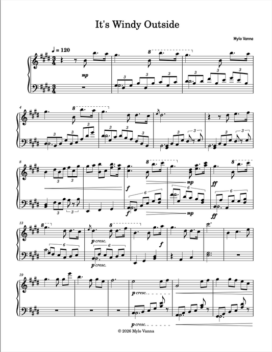It's Windy Outside Sheet Music